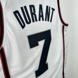 Rockets DURANT #7 White City Edition NBA Jersey