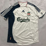 2006/08 LFC  Away White And Black Retro Soccer Jersey