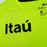 2021 Brazil Home Light Green Training Soccer Jersey