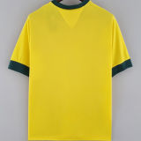 1970 Brazil Home Yellow Retro Soccer Jersey