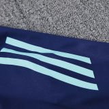 2025 Flamengo Sapphire Blue Hoody Zipper Jacket Tracksuit