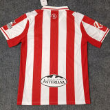2025/26 Gijon Home Red White Fans Soccer Jersey 希洪竞技