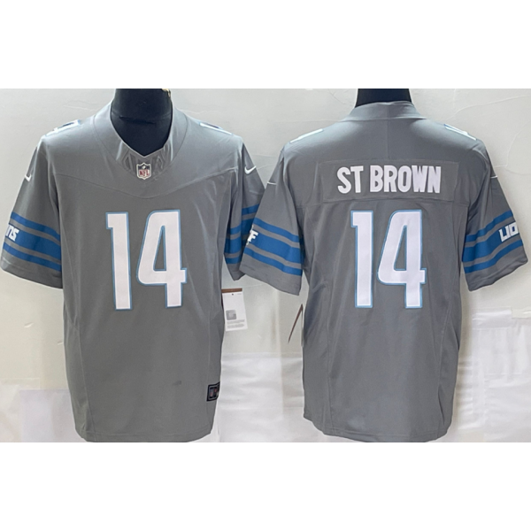 ST BROWN #14 Men's Detroit Lions NFL Jersey 雄狮     (3代）
