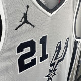 2021 Spurs DUNCAN #21 Grey NBA Jerseys