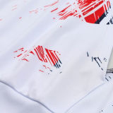 2025 PSG White Hoody Zipper Jacket Tracksuit