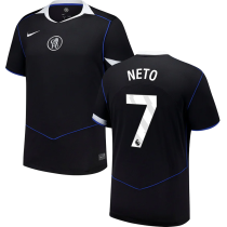 NETO #7 CFC Third Black Fans Soccer Jersey 2025/26 (League Font 联赛字体 ) ★★