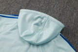 2025/26 Spain Light Green Hoody Thickened Fluff Zipper Jacket Tracksuit