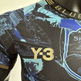 2025 Japan Y-3 Blue  Player Version Jersey