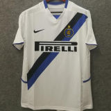 2002/03 In Milan Away White Retro Soccer Jersey