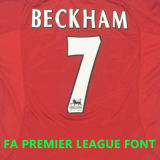 2000/02 M Utd Home Red Retro Soccer Jersey