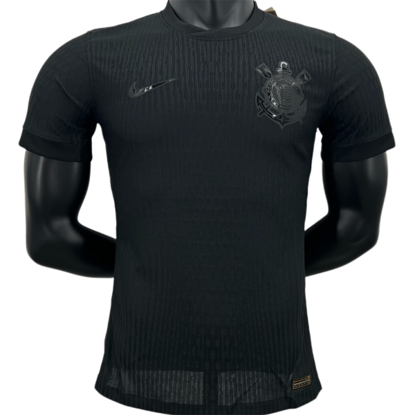 2024/25 Corinthians Away Black Player Version Soccer Jersey