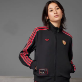 2025 M Utd Black Retro Windbreaker Jacket