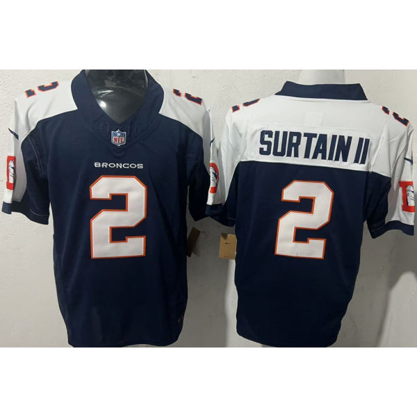 SURTAIN II #2 Men's Denver Broncos NFL Jersey 野马   (3代）