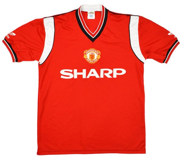 1984/86 M Utd Home Retro Soccer Jersey