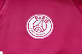 2025 PSG Red Hoody Zipper Jacket Tracksuit