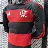 2026/27 Flamengo Home Player Version Long Sleeve Soccer Jersey