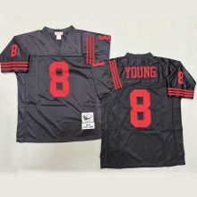 YOUNG #8 Men's San Francisco 49ers Retro NFL Jersey 49人