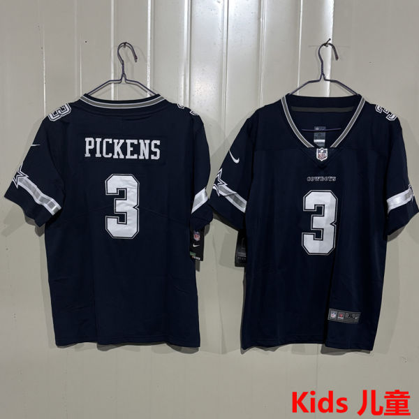 PICKENS #3 Dallas Cowboys Kids NFL Jersey 牛仔