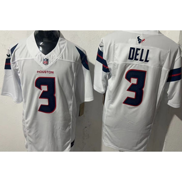 DELL #3 Men's Houston Texans NFL Jersey 德州人    (3代）