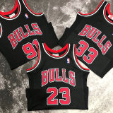 1998 Bulls JORDAN #23 Retro Black NBA Jersey