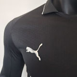 2025/26 Man City Away Black Player Version Long Sleeve Soccer Jersey