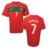 2010 Portugal Home Red Retro Soccer Jersey