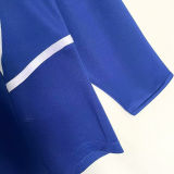 2002 Brazil Away Blue Retro Long Sleeve Soccer Jersey