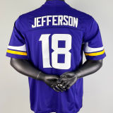 JEFFERSON #18 Men's Minnesota Vikings NFL Jersey 小马