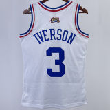 2003 ALL-STAR IVERSON #3 Retro White NBA Jerseys