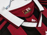 2009/10 AC Milan Home Long Sleeve Retro Soccer Jersey