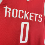 Rockets  WESTBROK #0 Red NBA Jerseys