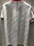 1986/88 M Utd Away White Retro Soccer Jersey