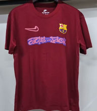 2025/26 BA x Travis Scott Red Pure Cotton Jersey 胸前红色字