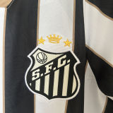 2024/25 Santos 1:1 Quality Away White Black Fans Jersey