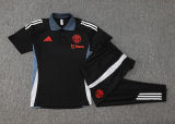 2025  M Utd Black POLO Training Tracksuit
