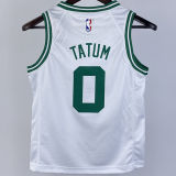 Celtics TATUM #0 White Kids NBA Jersey 热压