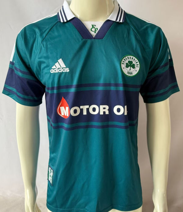 1999/2000 Panathinaikos Home Green Retro Soccer Jersey