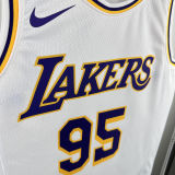2024/25 Lakers TOSCANO #95  White  NBA Jerseys