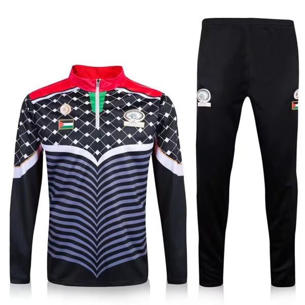 2016/17 Palestine Black Sweater Tracksuit