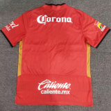2025/26 Deportivo Toluca Home Red Fans Soccer Jersey ( With Star )托卢卡