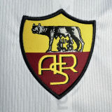 1999/2000 Roma Away White Retro Long Sleeve Soccer Jersey