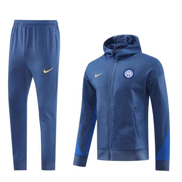 2025 In Milan Light Blue Hoody Zipper Jacket Windbreaker