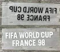 FIFA WORLD CUP FRANCE 98 Chest Final Small Print 用胸前小字 (You can buy it alone OR tell us which jersey to print it on. )