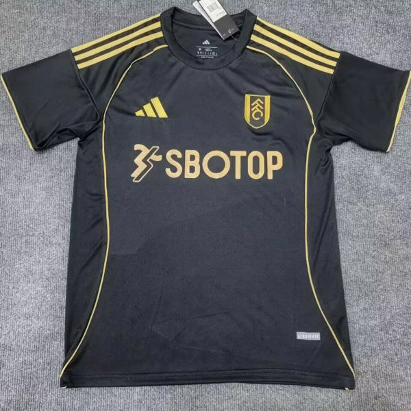2025/26 Fulham Away Black Fans Soccer Jersey