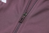 2025/26 M Utd Grey Purple Kids Jacket Tracksuit