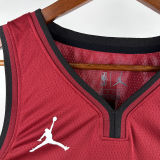 2024/25 Miami Heat JAQUEZ JR. #11 Red NBA Jerseys