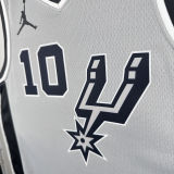 2021 Spurs DEROZAN #10 Grey NBA Jerseys