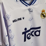 1994/95 RM White Home Retro Soccer Jersey