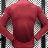 2024/25 M Utd Home Red Long Sleeve Player Version Jersey