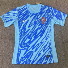 2024/25 Portugal Blue GK Fans Soccer Jersey